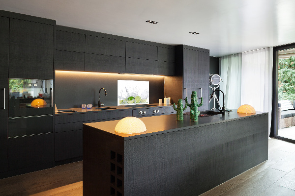 Glazen achterwand keuken Limoenen en water