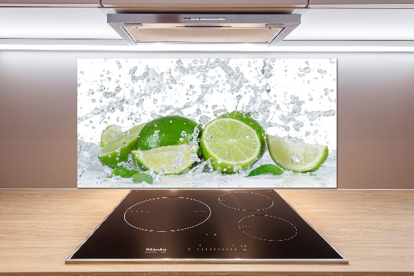 Achterwand keuken Limoenen en water