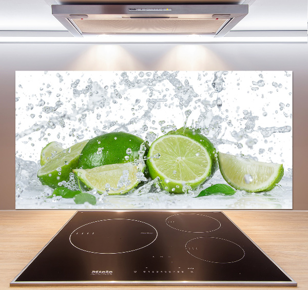 Achterwand keuken Limoenen en water