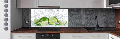 Achterwand keuken Limoenen en water