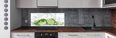 Achterwand keuken Limoenen en water