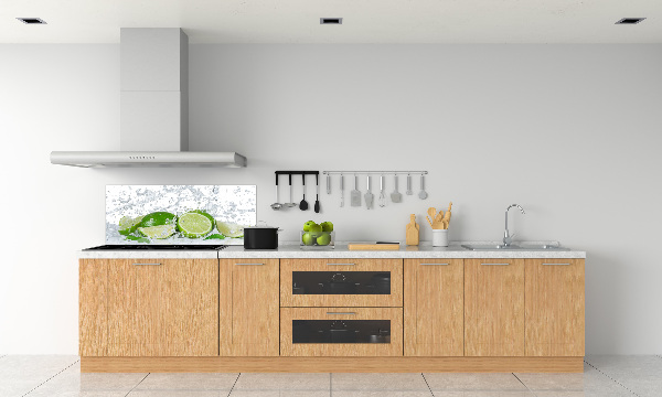 Achterwand keuken Limoenen en water