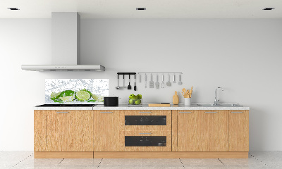 Achterwand keuken Limoenen en water