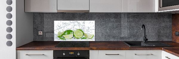 Achterwand keuken Limoenen en water