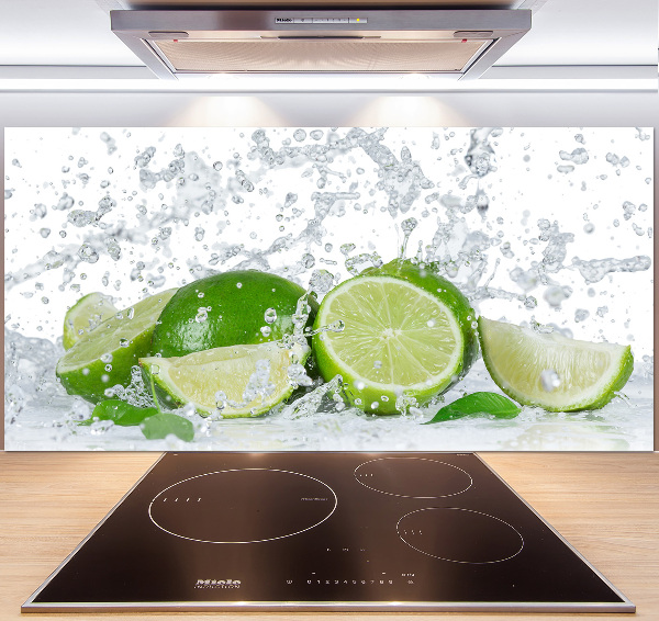 Achterwand keuken Limoenen en water