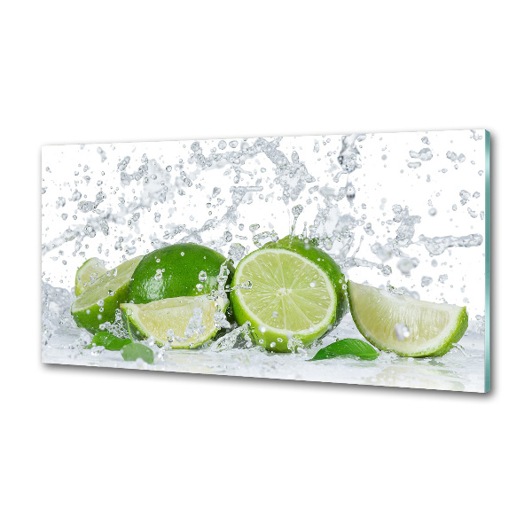 Achterwand keuken Limoenen en water