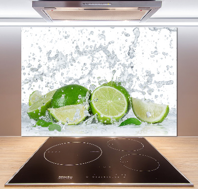 Achterwand keuken Limoenen en water