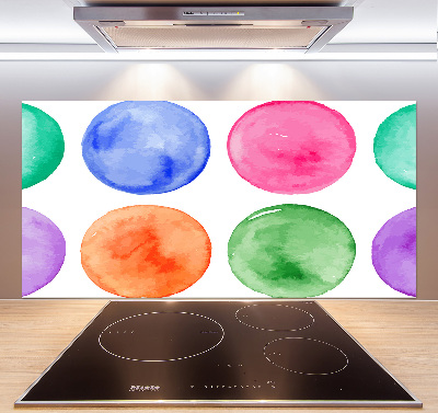 Glazen achterwand keuken Gekleurde cirkels