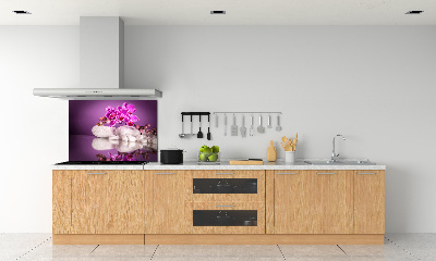 Spatscherm keuken Roze orchidee