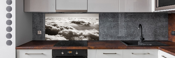 Panel lacobel Chmury z lotu ptaka