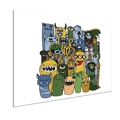 Panel do kuchni Szalone potwory