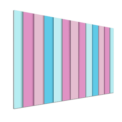 Glazen achterwand keuken Kleurrijke strepen