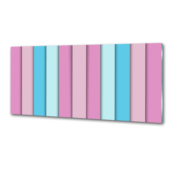 Glazen achterwand keuken Kleurrijke strepen