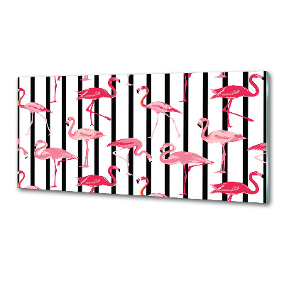 Panel do kuchni Flamingi paski