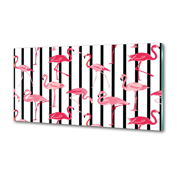 Panel do kuchni Flamingi paski