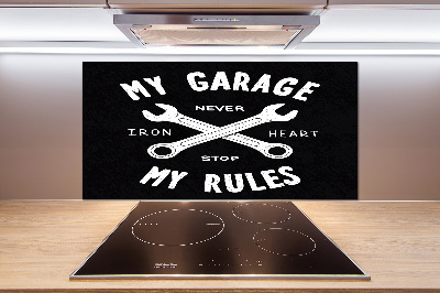 Spatplaat keuken Mijn garage