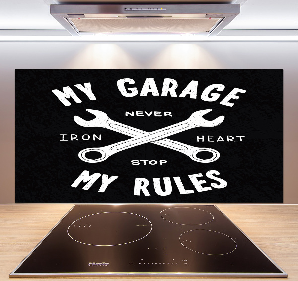 Spatplaat keuken Mijn garage