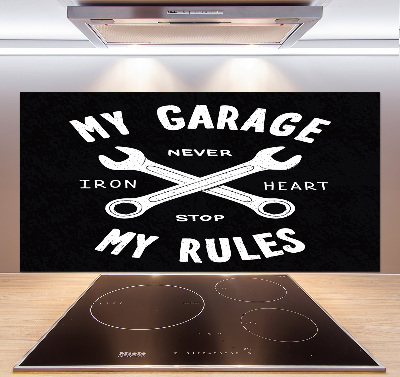 Panel między meble w kuchni Mój garaż