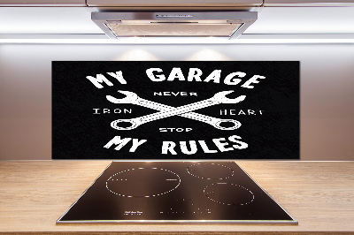 Spatplaat keuken Mijn garage