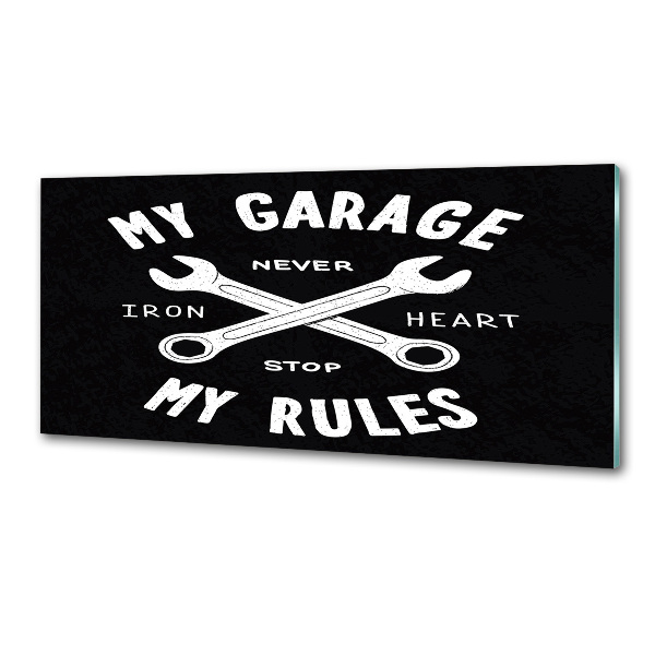 Panel między meble w kuchni Mój garaż