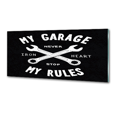 Spatplaat keuken Mijn garage