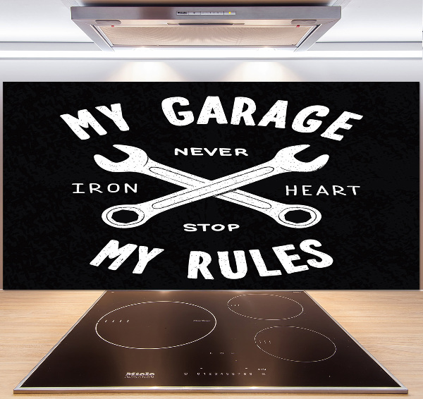 Panel między meble w kuchni Mój garaż