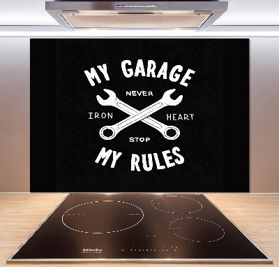 Spatplaat keuken Mijn garage