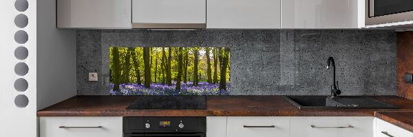 Achterwand keuken Bos in de lente