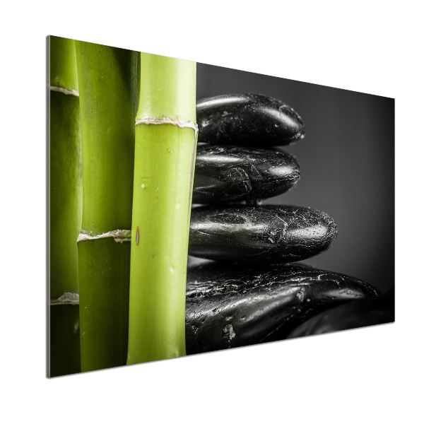 Panel szklany do kuchni Bambus
