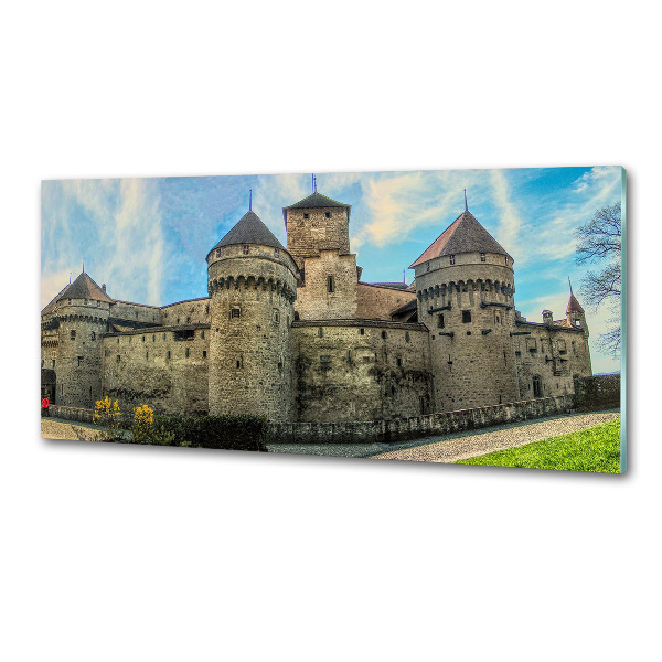 Spatplaat keuken Een kasteel in Zwitserland