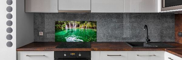 Glazen achterwand keuken Plitvice-meer