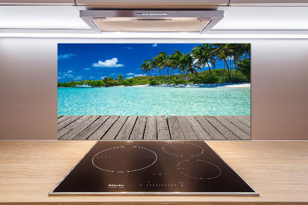 Panel do kuchni Tropikalna plaża