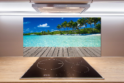 Achterwand keuken Tropisch strand