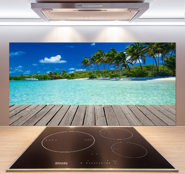Achterwand keuken Tropisch strand
