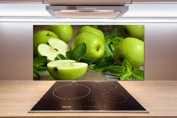Achterwand keuken Groene appels