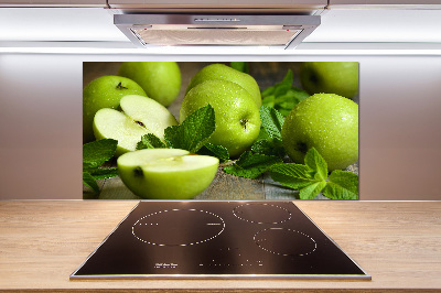 Achterwand keuken Groene appels
