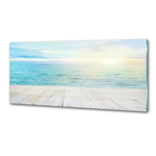 Panel szklany do kuchni Morze