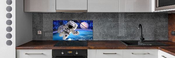 Glazen achterwand keuken Astronaut