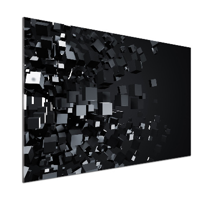 Spatscherm keuken 3D-abstractie