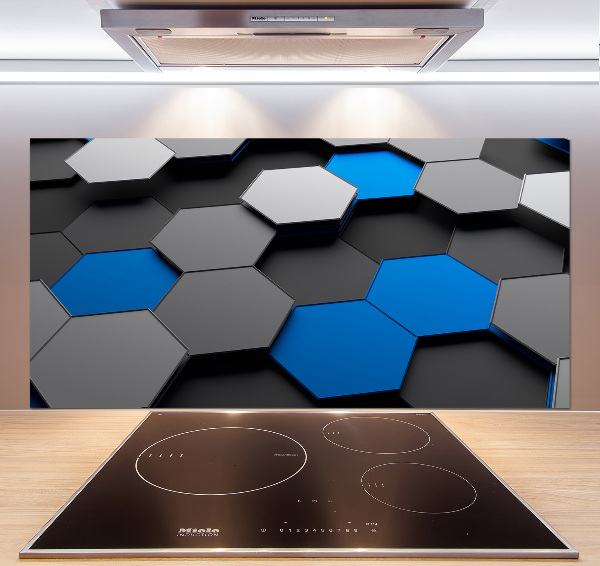 Keuken achterwand 3D-abstractie