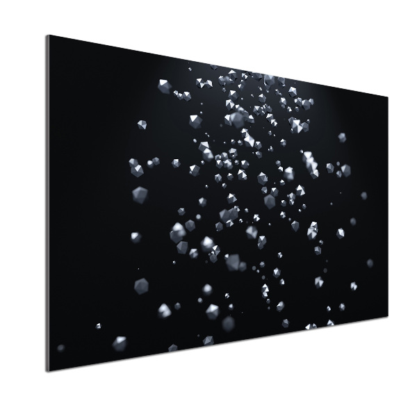 Glazen achterwand keuken 3D-abstractie