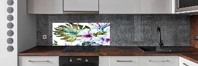 Keuken achterwand Hawaiiaanse bloemen