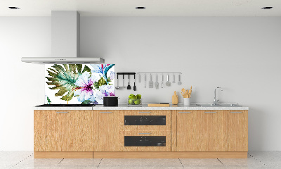 Keuken achterwand Hawaiiaanse bloemen