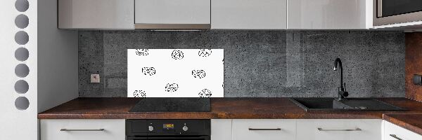 Spatscherm keuken Abstract patroon