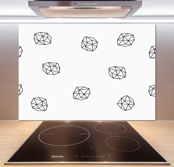 Spatscherm keuken Abstract patroon