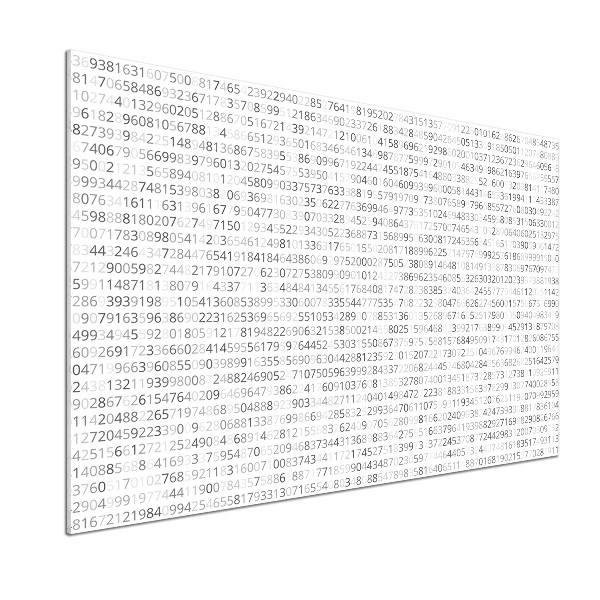 Panel dekor szkło Kod binarny