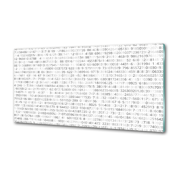 Panel dekor szkło Kod binarny