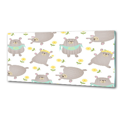 Spatplaat keuken Illustratie van een teddybeer