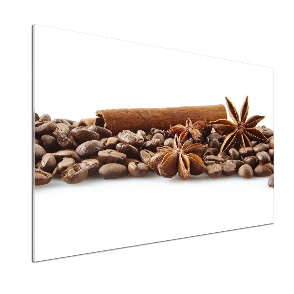 Panel lacobel Ziarna kawy cynamon