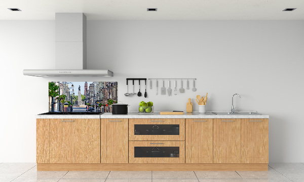 Spatplaat keuken Łódź, Polen